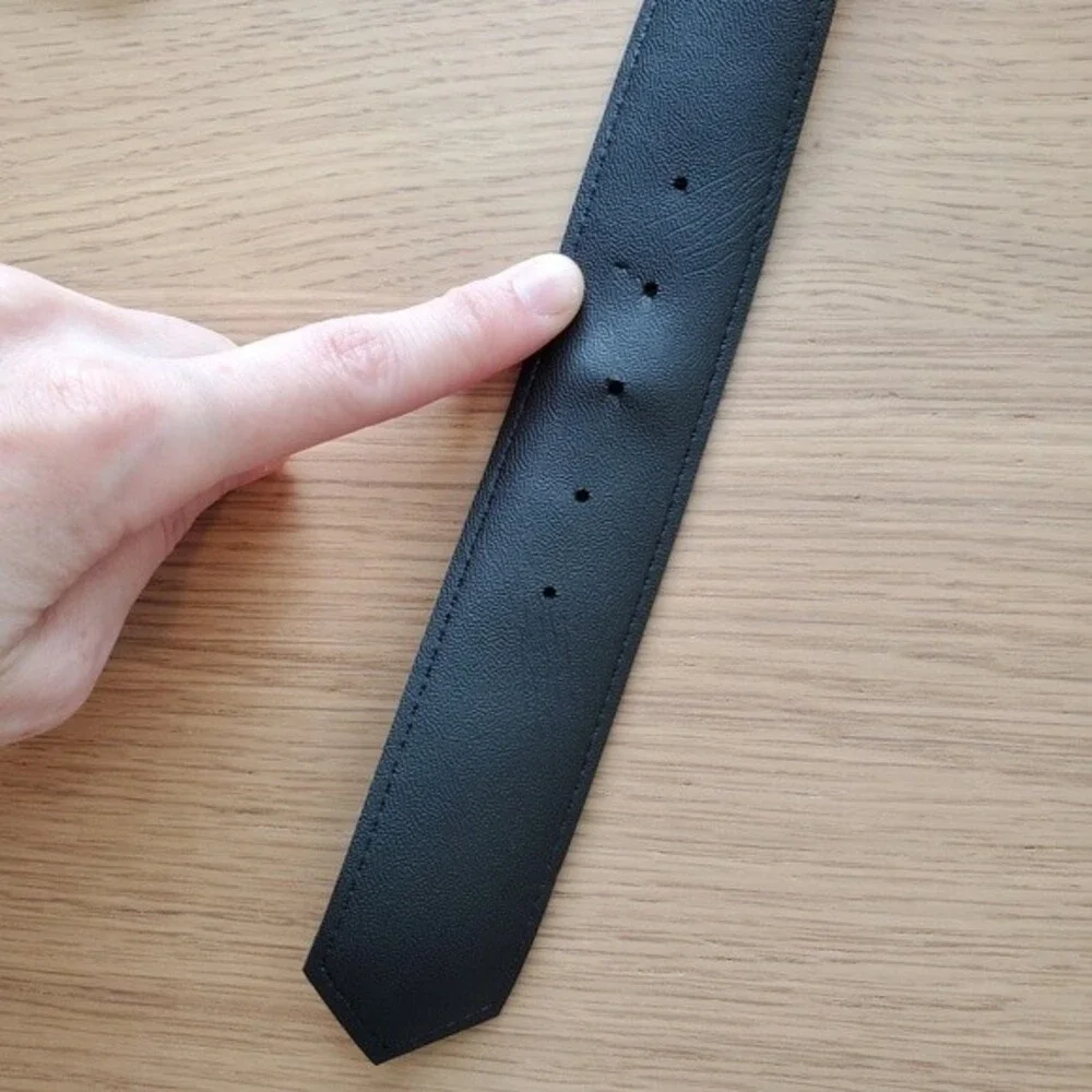 Vintage 80's Navy Vinyl Belt